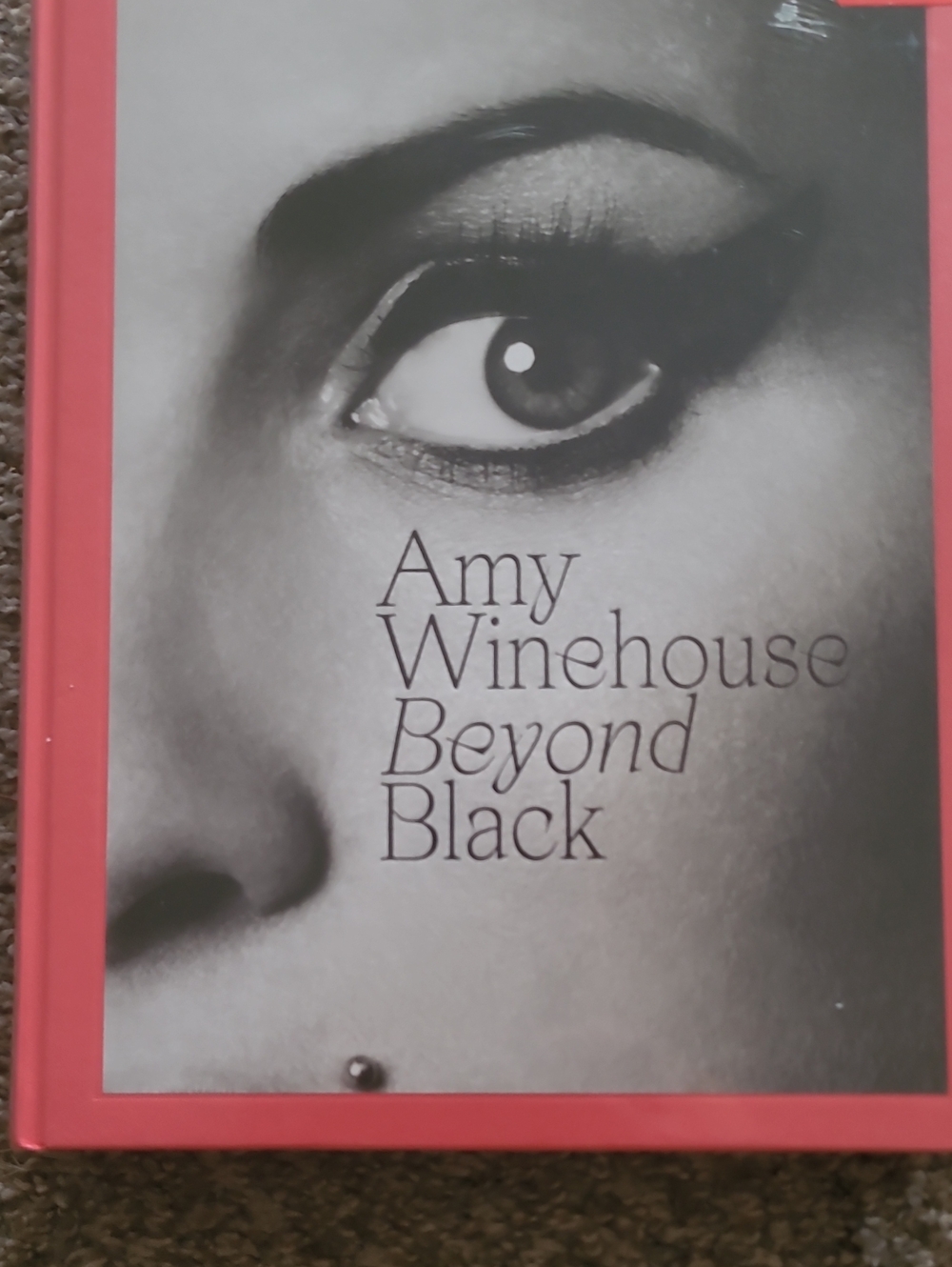 Beyond Black by Amy Winehouse — Red Hardcover Book